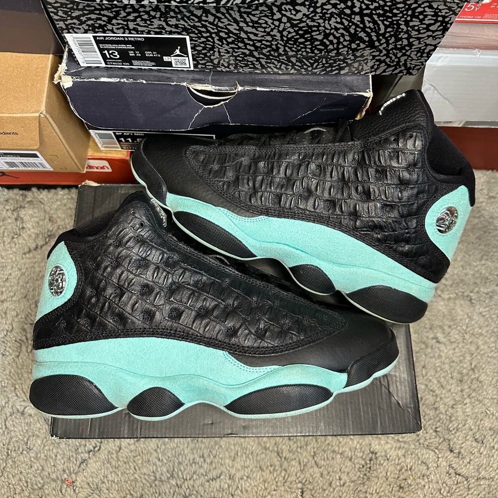 Jordan 13 Retro “Black Island Green” 414571-030 2019